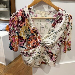 Anthropologie Floral Print Women's Top - Multicolor
